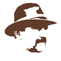Illustration stylisée d'un homme portant un chapeau.